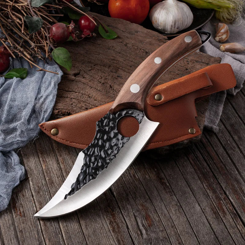 Hand-Forged Professional Knife + Free Sheath • Maori Bravus™ Knife