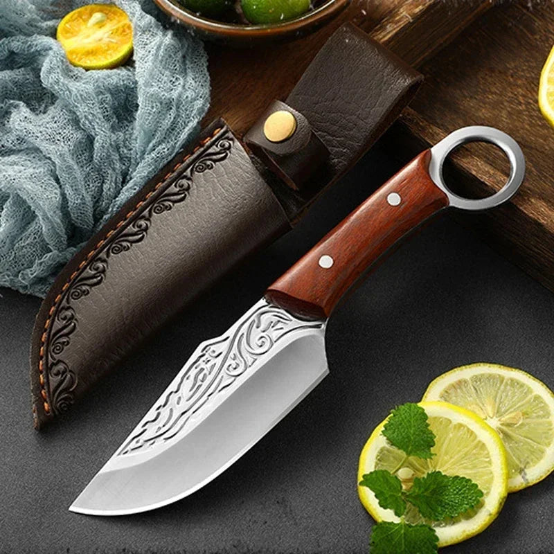 Hand-Forged Knife Combo + 2 Sheaths • Risk Combo by BRAVUS