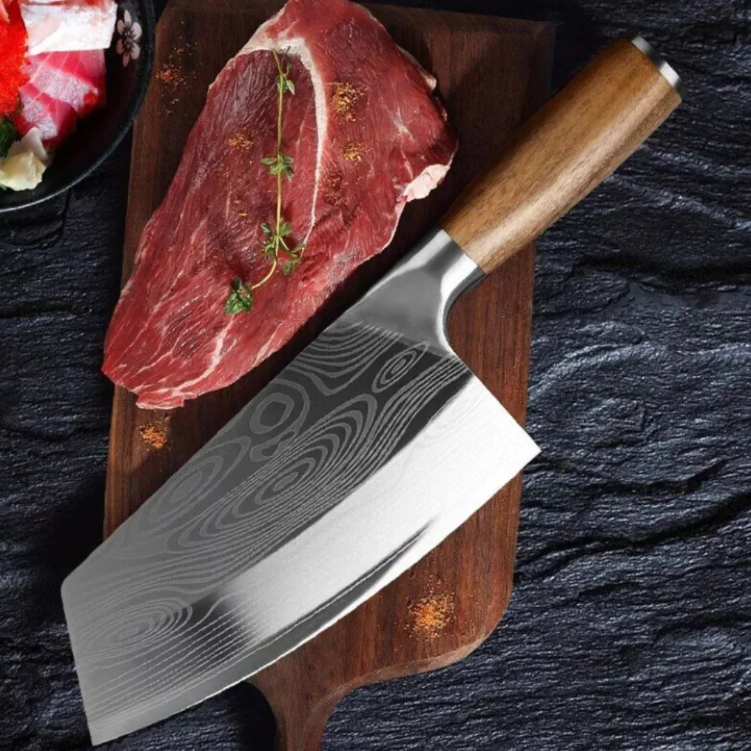 Professional Hand-Forged Cleaver • Eclipse by BRAVUS