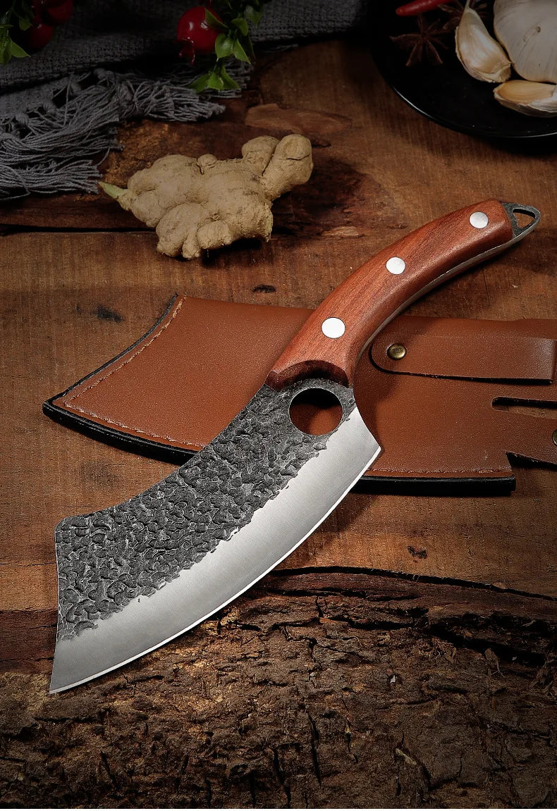 Hand-Forged Knife Combo + 3 Sheaths • Grant Combo by BRAVUS