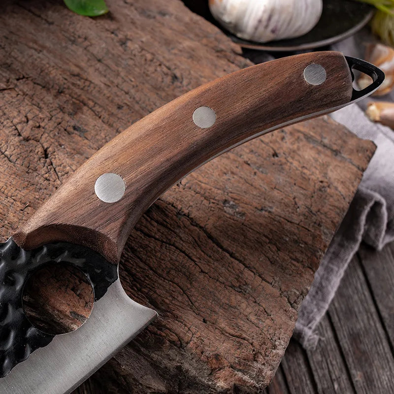 Hand-Forged Professional Knife + Free Sheath • Maori Bravus™ Knife