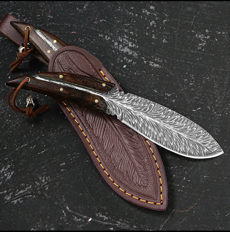 Hand-Forged Artisan Knife + Free Sheath • Swift Knife by BRAVUS™