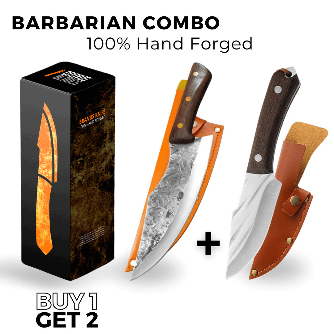 (BUY 1 GET 2) BARBARIAN COMBO BRAVUS™ • 100% HAND FORGED