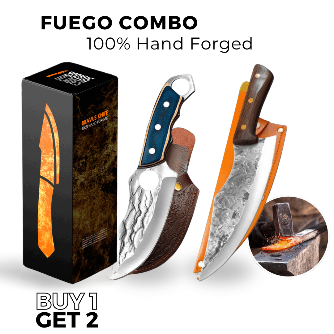 (BUY 1 GET 2) FUEGO COMBO BY BRAVUS™ • 100% HAND FORGED