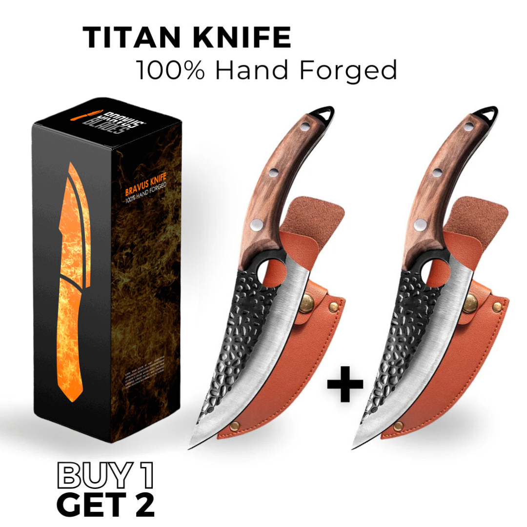 (BUY 1 GET 2) TITAN KNIFE BRAVUS™ • 100% HAND FORGED