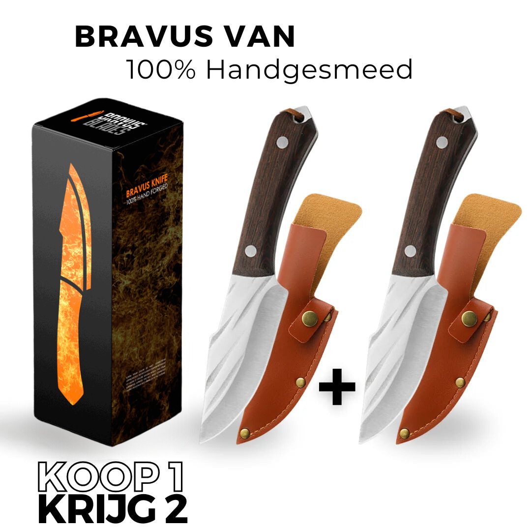 (KOOP 1, KRIJG 2) Bravus Van Bravus™ • 100% Handgesmeed