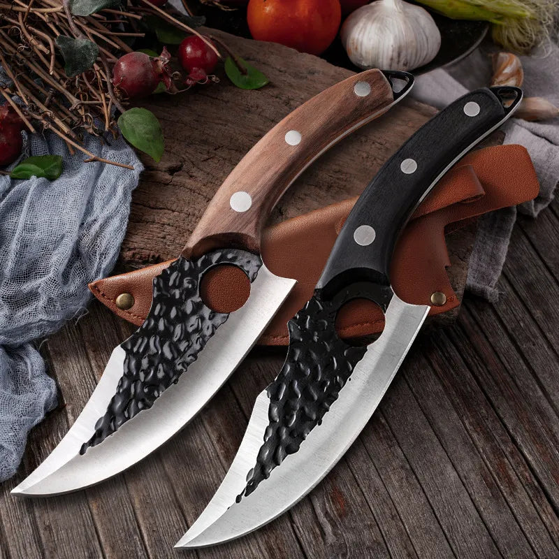 Hand-Forged Professional Knife + Free Sheath • Maori Bravus™ Knife