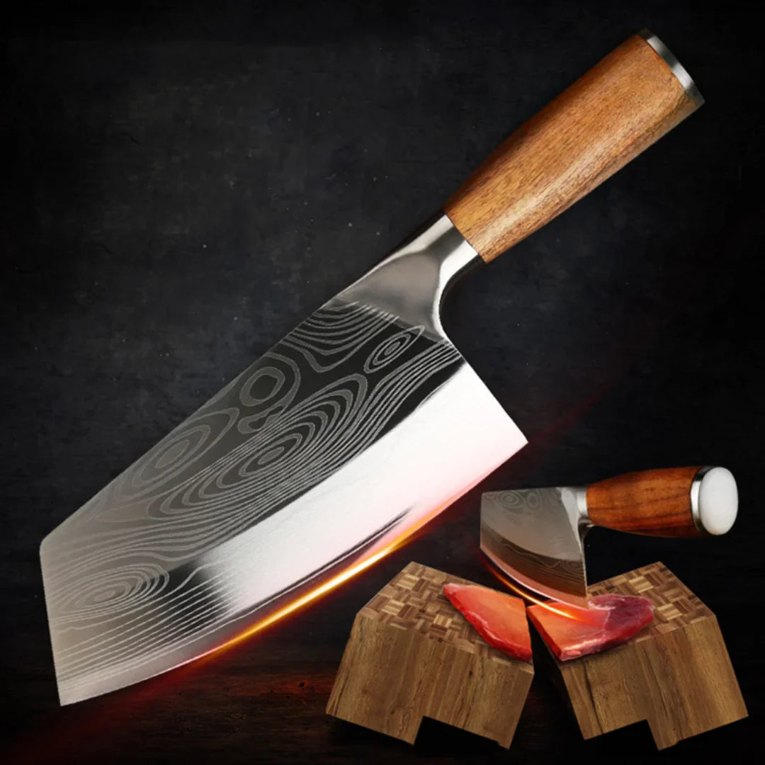 Professional Hand-Forged Cleaver • Eclipse by BRAVUS