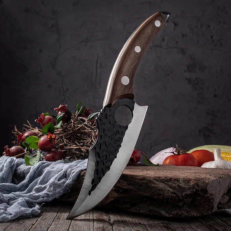 Hand-Forged Professional Knife + Free Sheath • Maori Bravus™ Knife